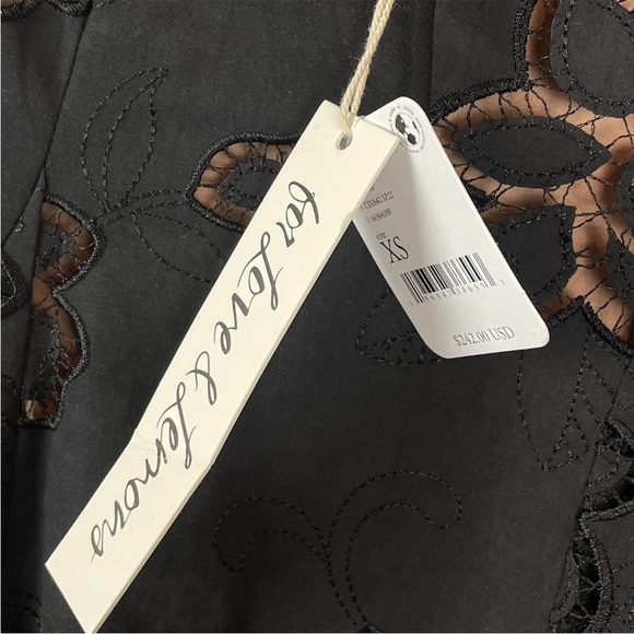 NWT For Love & Lemons Renee Mini Dress Black-XS RRP $242 - Picture 14 of 16